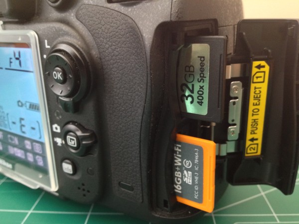 Nikon D600 SDHC Cards