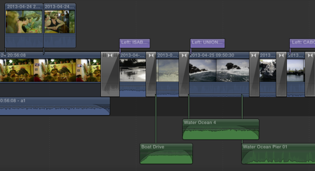 Final Cut Pro X Timeline Close Up 