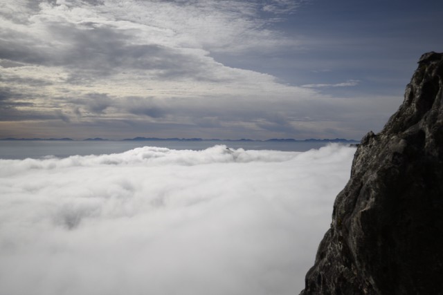 Clouds over Cape Town from Table Mountain