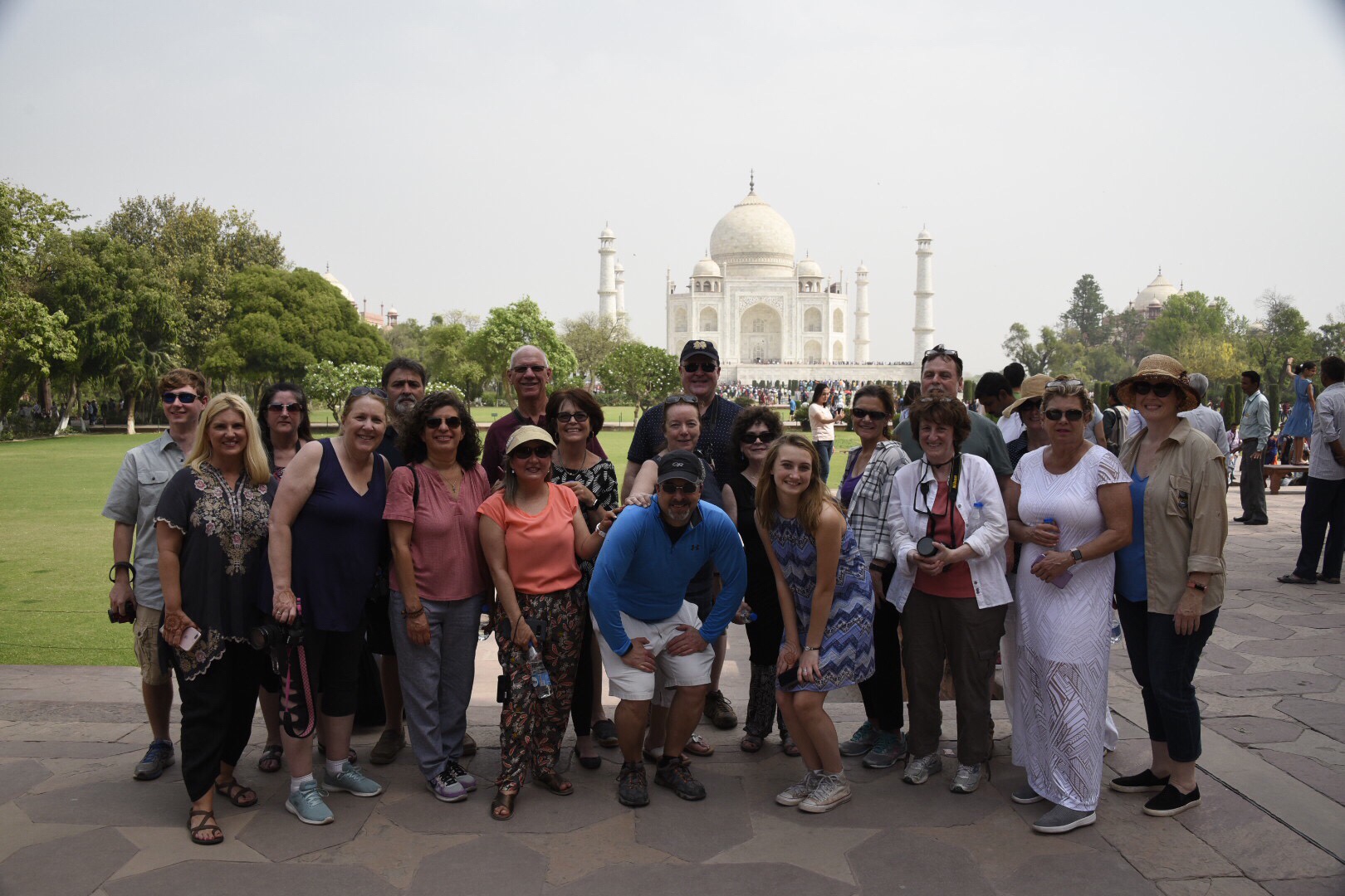 Milford travelers at the Taj Mahal