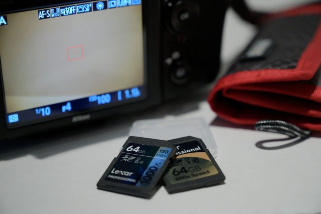 Nikon D750 DSLR with Lexar 64GB SDXC Cards